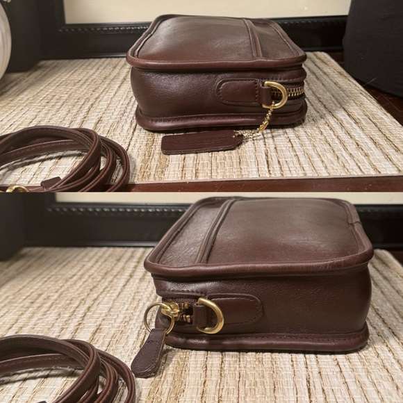 ❤️SOLD❤️Vintage Coach Mahogany Carnival Bag 9925 - Picture 5 of 12